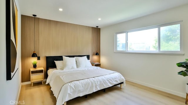 2737 Lorenzo Ave, Costa Mesa, CA 92626 - bedroom featuring light wood-type flooring, baseboards, and recessed lighting