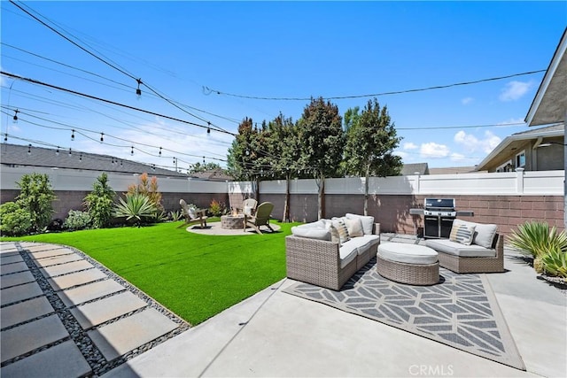 2716 Spreckels, Redondo Beach, CA 90278 - view of patio / terrace with an outdoor living space with a fire pit