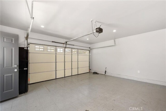2716 Spreckels, Redondo Beach, CA 90278 - garage with a garage door opener, recessed lighting, and baseboards