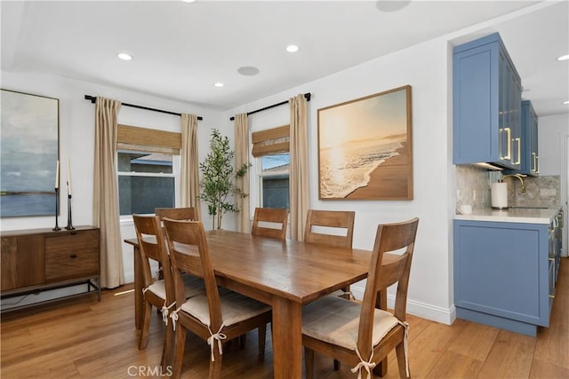 2716 Spreckels, Redondo Beach, CA 90278 - dining room with light wood-style flooring, recessed lighting, and a baseboard heating unit