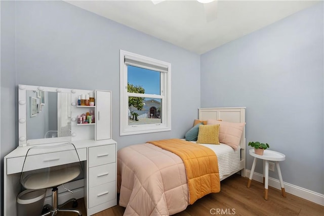 2716 Spreckels, Redondo Beach, CA 90278 - bedroom with wood finished floors, baseboards, and a ceiling fan