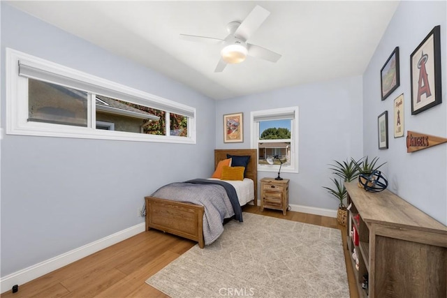 2716 Spreckels, Redondo Beach, CA 90278 - bedroom with wood finished floors, baseboards, and ceiling fan