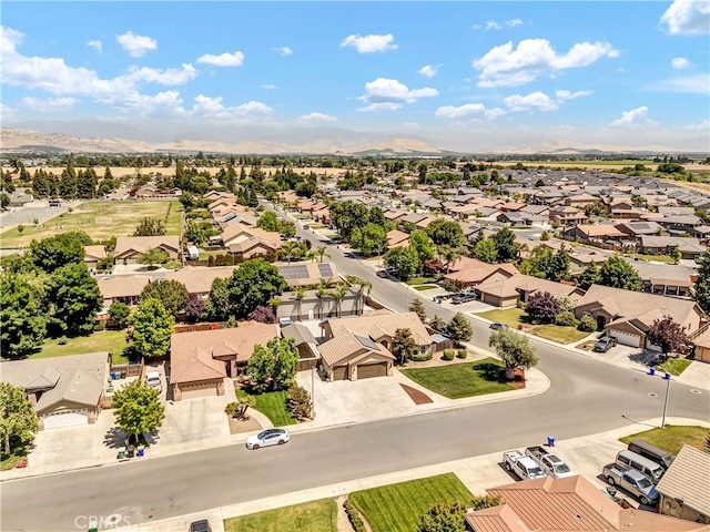 300 S Lombardi St, Porterville, CA 93257 - aerial view of residential area with a mountainous background