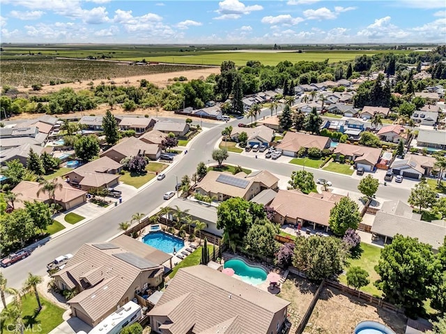 300 S Lombardi St, Porterville, CA 93257 - aerial view of residential area with a pool