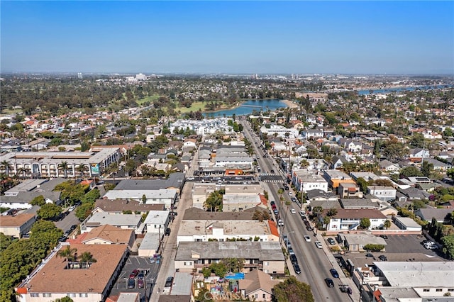 4251 E 4th St, Long Beach, CA 90814 - aerial view of property's location featuring a nearby body of water and nearby suburban area