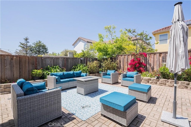 429 Tudor Way, Salinas, CA 93906 - fenced backyard featuring an outdoor hangout area and a patio area