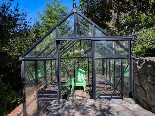 455 Chiswick Way, Cambria, CA 93428 - view of patio / terrace with an exterior structure and an outdoor structure