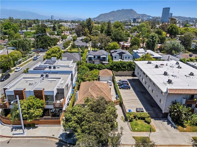 4180 Tujunga Ave, Studio City, CA 91604 - aerial perspective of suburban area with a mountain backdrop