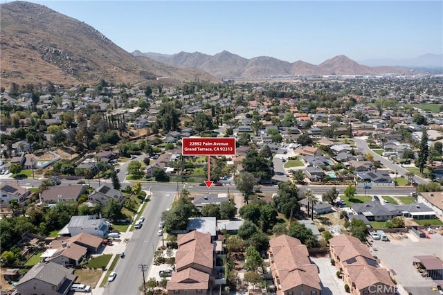 22892 Palm Ave, Grand Terrace, CA 92313 - view of property location with a mountainous background and nearby suburban area