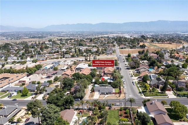 22892 Palm Ave, Grand Terrace, CA 92313 - view of property location with mountains and nearby suburban area