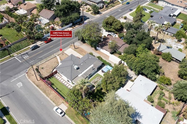 22892 Palm Ave, Grand Terrace, CA 92313 - aerial view of property's location featuring nearby suburban area