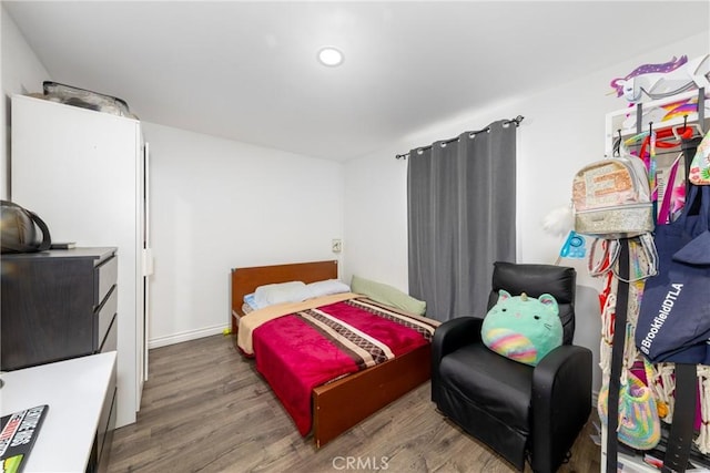 22892 Palm Ave, Grand Terrace, CA 92313 - bedroom with wood finished floors, recessed lighting, and baseboards
