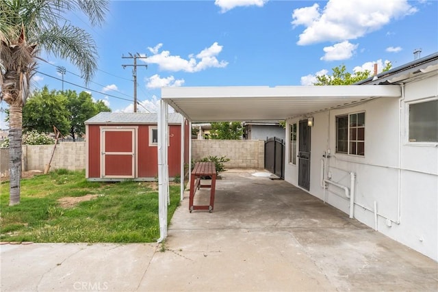 1089 W 2nd St, Rialto, CA 92376 - view of patio / terrace featuring a carport