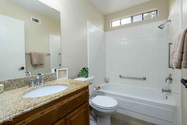 41019 Village 41, Camarillo, CA 93012 - bathroom featuring toilet, bathing tub / shower combination, and vanity