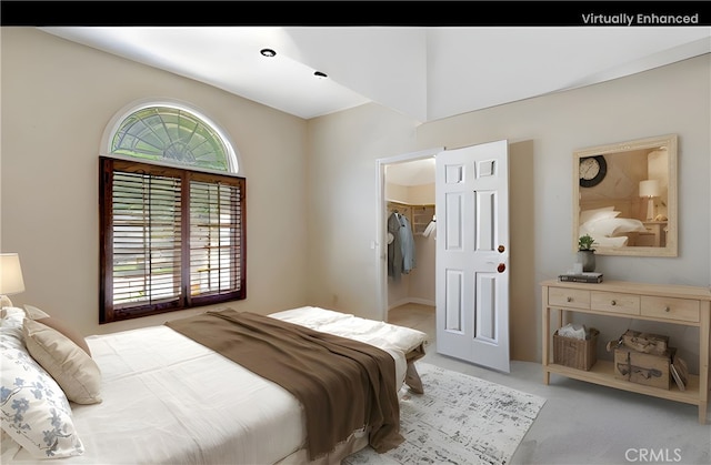 19371 Woodlands Dr, Huntington Beach, CA 92648 - bedroom featuring light carpet and a walk in closet