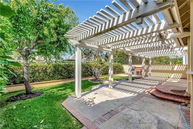 19371 Woodlands Dr, Huntington Beach, CA 92648 - view of patio / terrace featuring a pergola