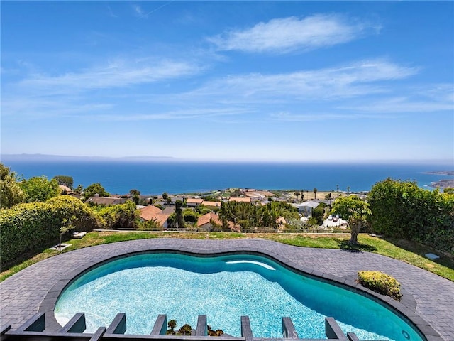 3504 Hightide Dr, Rancho Palos Verdes, CA 90275 - outdoor pool with a water view