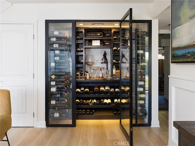 3504 Hightide Dr, Rancho Palos Verdes, CA 90275 - wine area featuring wood finished floors