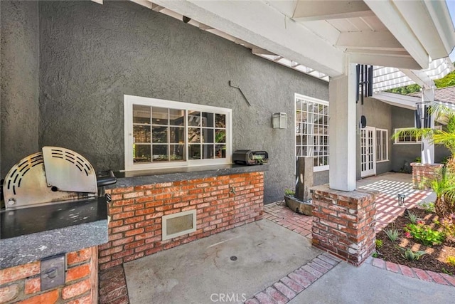 1821 Overview Cir, North Tustin, CA 92705 - view of patio with an outdoor kitchen and french doors