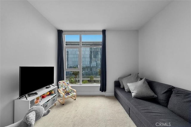 400 W Ocean Blvd Unit 605, Long Beach, CA 90802 - living area featuring carpet floors and healthy amount of natural light