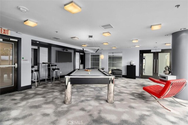 400 W Ocean Blvd Unit 605, Long Beach, CA 90802 - playroom featuring billiards table and carpet floors