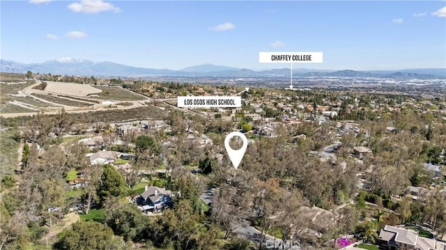 10139 Sun Valley Dr, Rancho Cucamonga, CA 91737 - bird's eye view of a mountain backdrop
