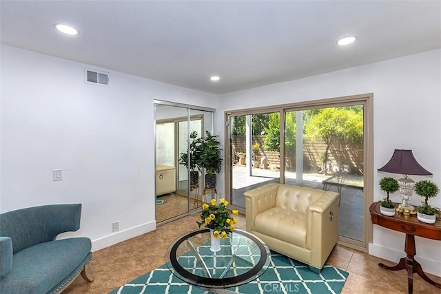 1250 Kinglake Dr, Diamond Bar, CA 91789 - living area with healthy amount of natural light, recessed lighting, and tile patterned floors