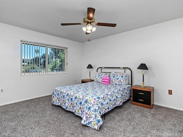 29412 Carmel Rd, Menifee, CA 92586 - bedroom with carpet, baseboards, and a ceiling fan