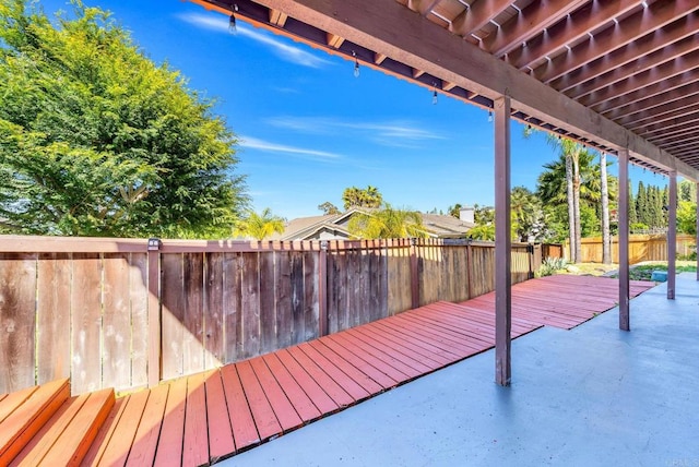 2548 Katherine Ct, El Cajon, CA 92020 - wooden deck featuring a fenced backyard and a patio area