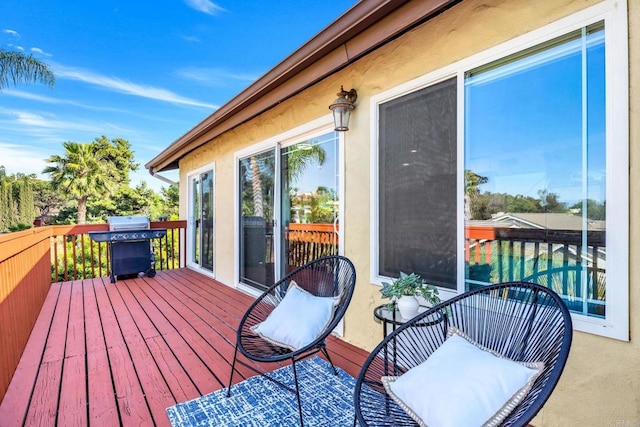 2548 Katherine Ct, El Cajon, CA 92020 - wooden terrace with grilling area