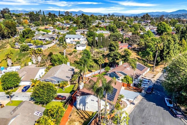2548 Katherine Ct, El Cajon, CA 92020 - aerial view of residential area with a mountain backdrop