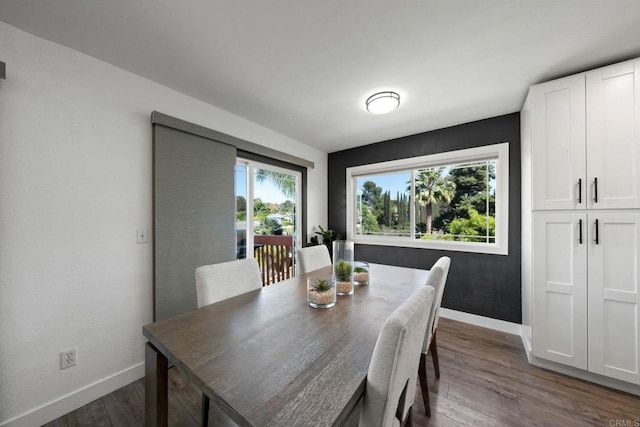 2548 Katherine Ct, El Cajon, CA 92020 - dining space featuring baseboards and dark wood-type flooring