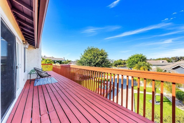 2548 Katherine Ct, El Cajon, CA 92020 - view of wooden terrace