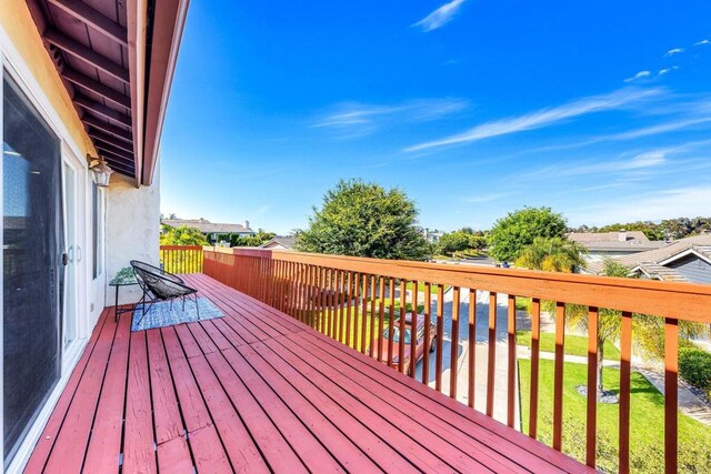2548 Katherine Ct, El Cajon, CA 92020 - view of wooden terrace