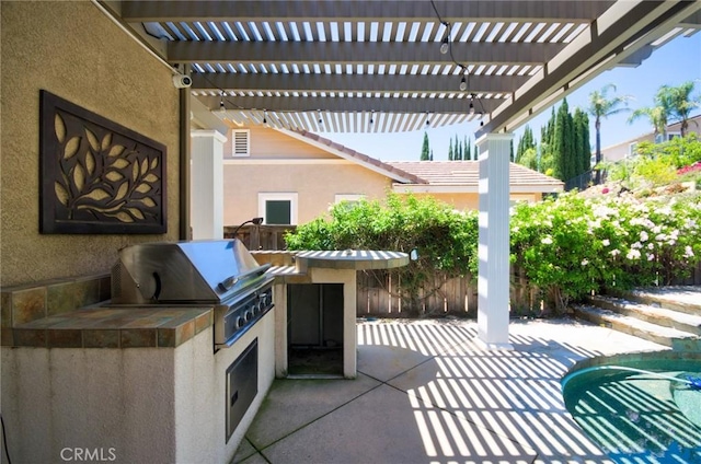 12430 Split Rein Dr, Rancho Cucamonga, CA 91739 - view of patio / terrace featuring a pergola