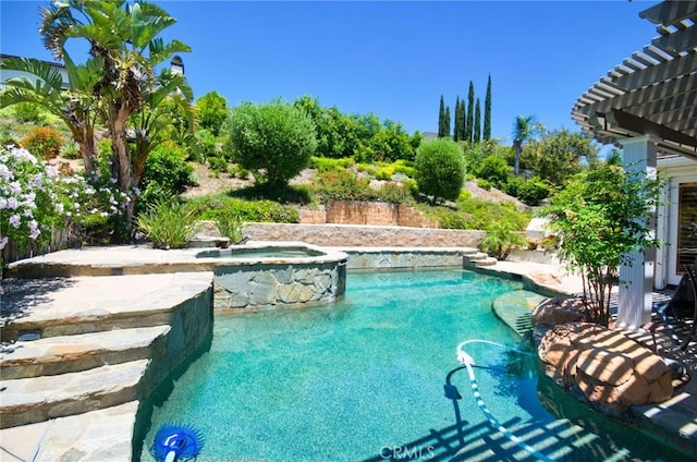 12430 Split Rein Dr, Rancho Cucamonga, CA 91739 - view of swimming pool with a pool with connected hot tub