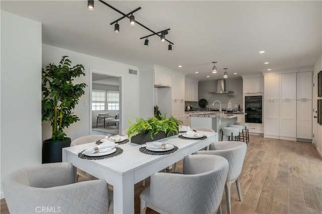 20619 Entradero Ave, Torrance, CA 90503 - dining room featuring recessed lighting and light wood-type flooring