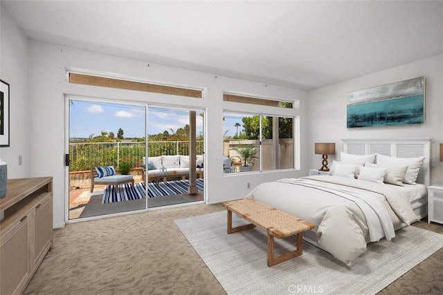 24851 Seagate Dr, Dana Point, CA 92629 - bedroom with access to exterior and light carpet
