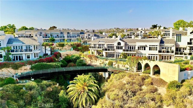 24851 Seagate Dr, Dana Point, CA 92629 - aerial view of residential area featuring a notable bridge