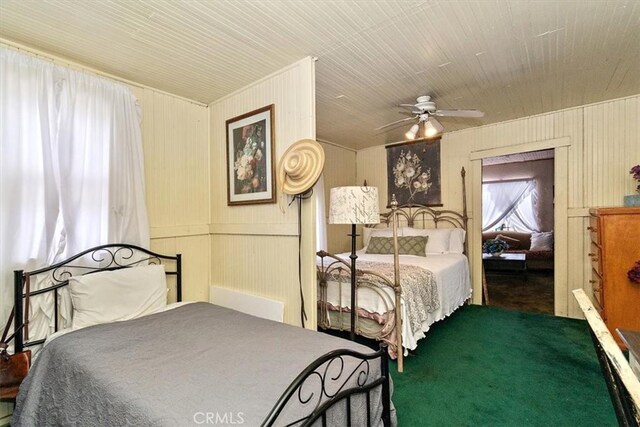 2368 E 107th St, Los Angeles, CA 90002 - bedroom with carpet flooring and a ceiling fan
