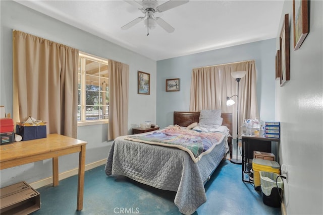 5635 Honeyhill Rd Unit A & B, Oak Hills, CA 92344 - bedroom with baseboards and a ceiling fan