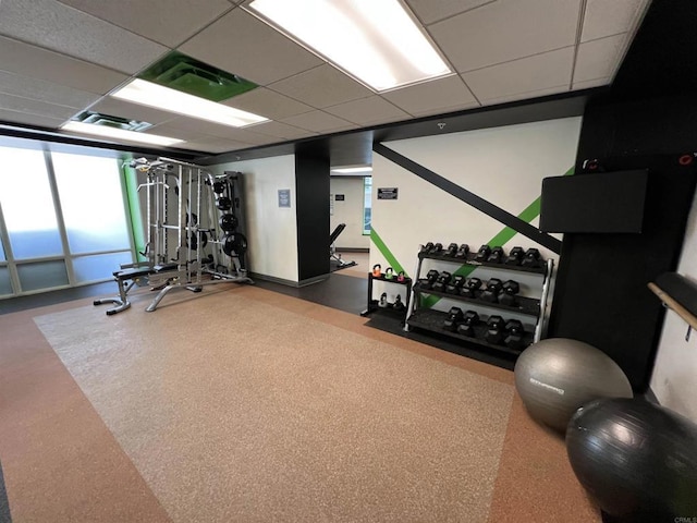 1080 Park Blvd Unit 1514, San Diego, CA 92101 - gym featuring a drop ceiling