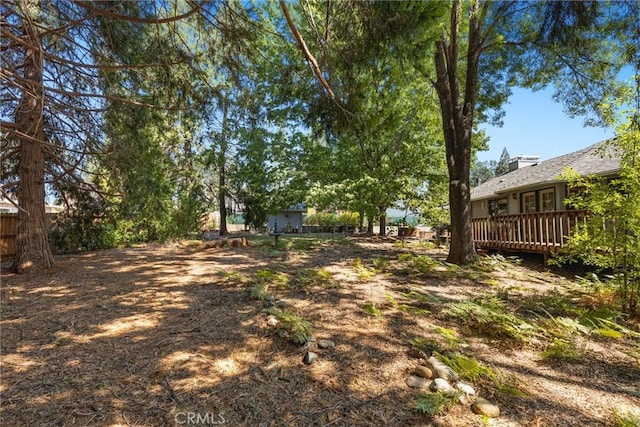 1585 Gate Ln, Paradise, CA 95969 - view of yard with a deck