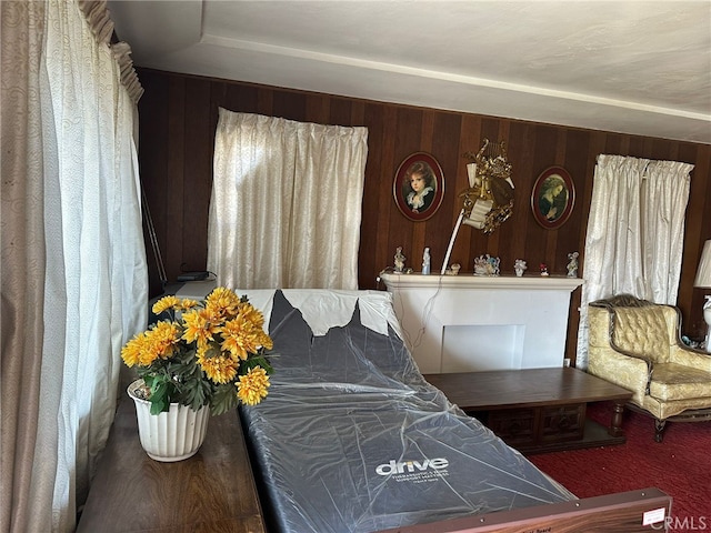 2549 Kansas Ave, South Gate, CA 90280 - living room featuring wooden walls