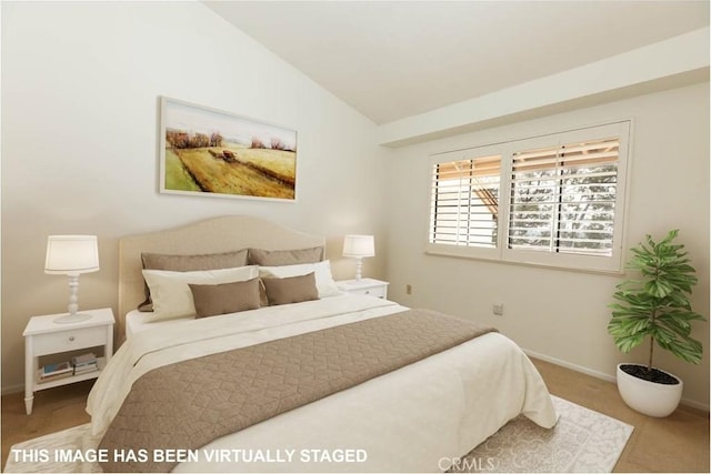 2150 Cheyenne Way Unit 165, Fullerton, CA 92833 - bedroom with lofted ceiling and baseboards