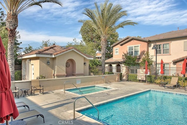 1080 Athens Way, Upland, CA 91786 - community pool featuring a hot tub and a patio area