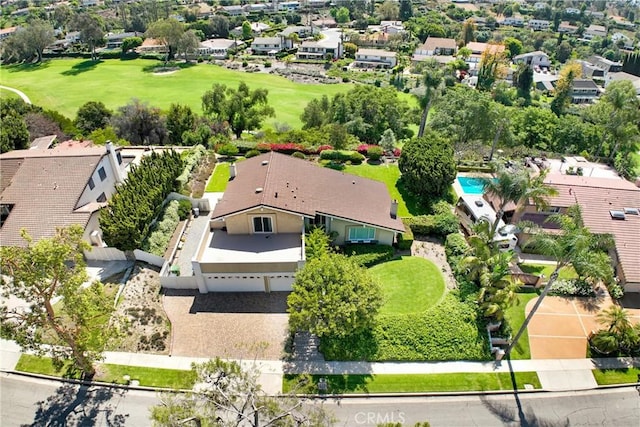 8640 Lindante Dr, Whittier, CA 90603 - aerial view of residential area with a local golf course