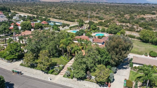 3624 Hollins Ave, Claremont, CA 91711 - aerial view of property's location with a pool area