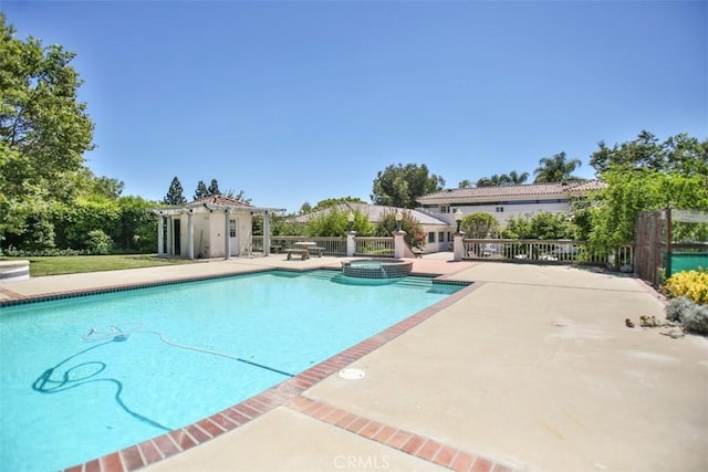 3624 Hollins Ave, Claremont, CA 91711 - view of swimming pool featuring a patio area and a pool with connected hot tub