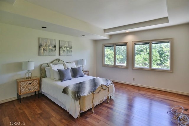 3624 Hollins Ave, Claremont, CA 91711 - bedroom featuring dark wood-style floors, baseboards, and recessed lighting